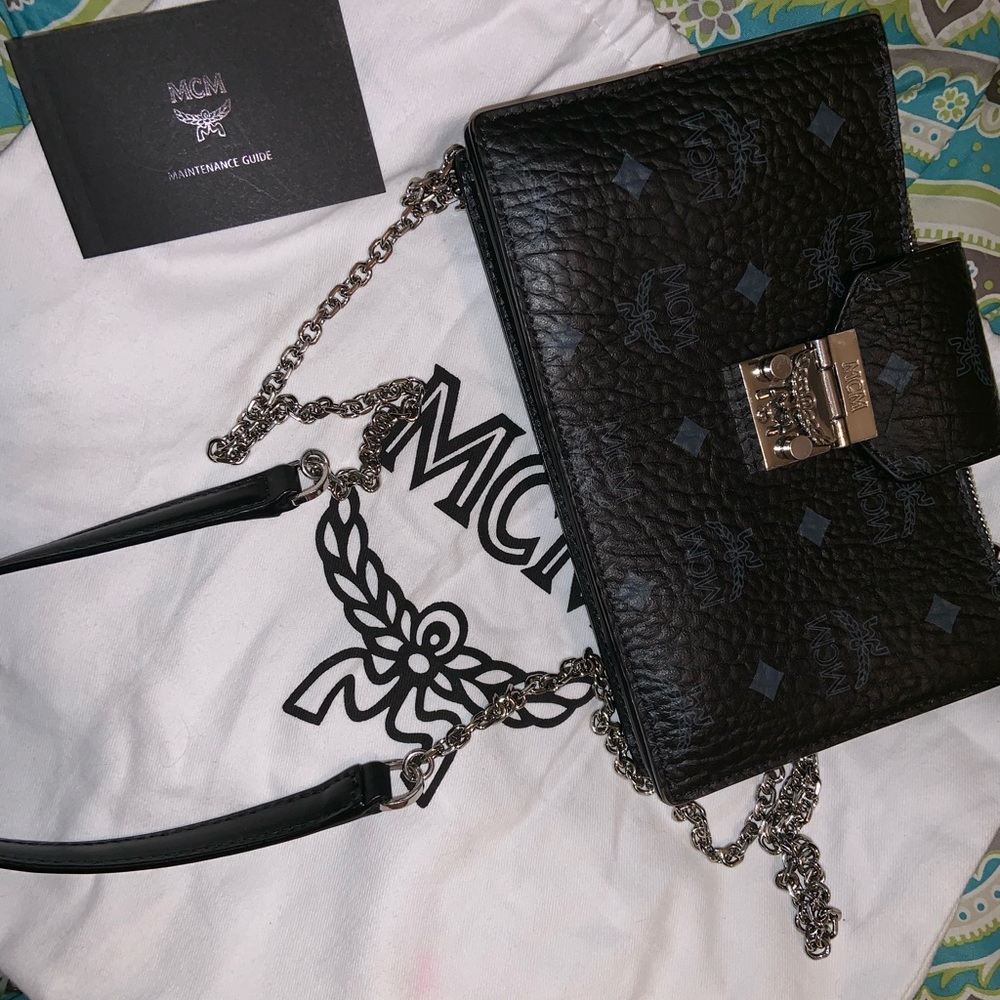 MCM cross body purse